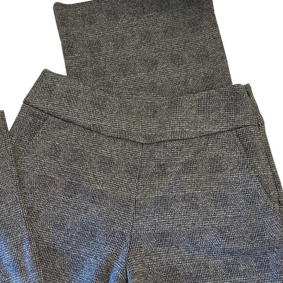 CAbi Bond trouser glen plaid houndstooth wide leg long tall women's size 8 - Picture 4 of 12